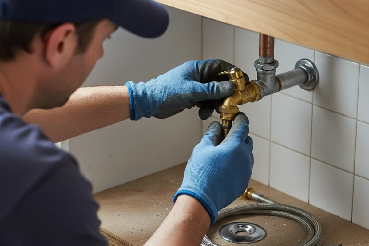 Shutoff valve and fitting work during Emergency Plumbing in Fox Island